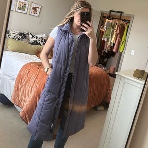 Avec Les Filles Purple Puffer Vest